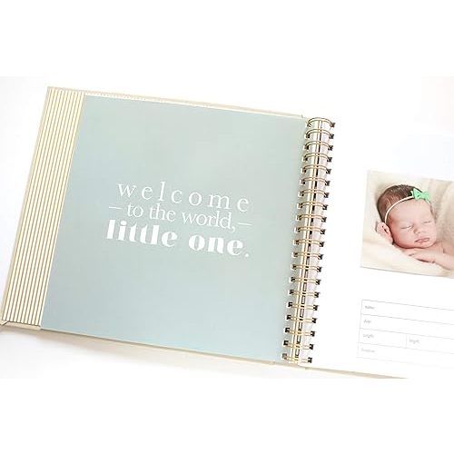 The Baby Memory Book: Beautiful Modern Baby Book and Scrapbook for Baby's First Years to Track Special Moments, Milestones and Growth from Pregnancy to First 5 Years Hardcover – December 7, 2020