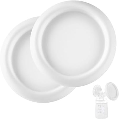Breast Pump Cover Compatible with Spectra Flange for Fridge, 2 Pack Made of Premium Plastic, Easy-Install Collector, Soft, Durable, and Simple to Rinse, Ensuring Long-Lasting