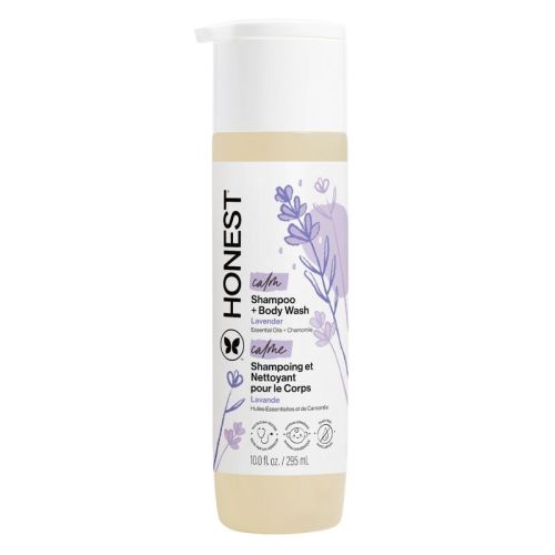 The Honest Company Calm Shampoo + Body Wash - Lavender - 10 fl oz: All Hair Types, Daily Use, Gel Form, Paraben-Free