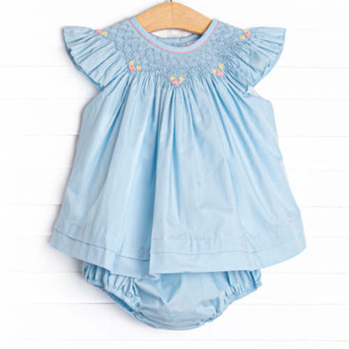 Simple Sprouts Smocked Diaper Set, Blue – Stitchy Fish