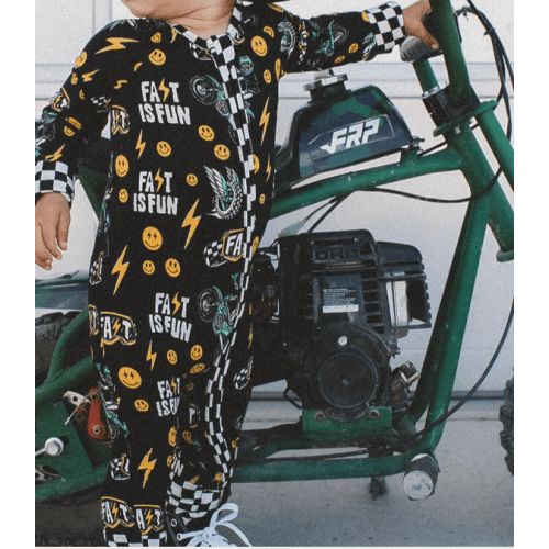 0-3 pr 3-6 mo -- Fast Is Fun Jammies