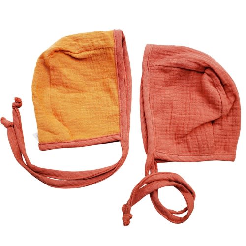 Pumpkin Spice Reversible Bonnet – Olive and Cradle
