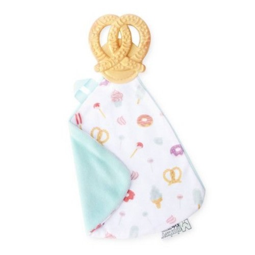 Malarkey Kids Munch-It Teether Blanket - Sweet & Salty: Sensory Development, BPA-Free, Silicone, Baby Teethers