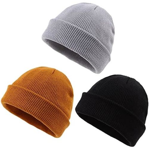 PEECABE Kids Knit Hat Winter Baby Beanie for Toddler Boys Girls Beanies Plain Warm Infant Snow Skull Cap for Boys Girls 0-5Y