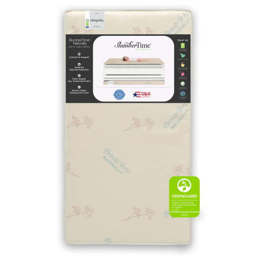 BeautySleep SlumberTime Naturally 5.5" Dual Sided Crib & Toddler Mattress - Soy Foam Core