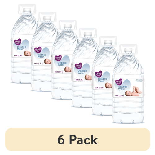 (6 pack) Parent's Choice Distilled Water, 1 Gallon Bottle