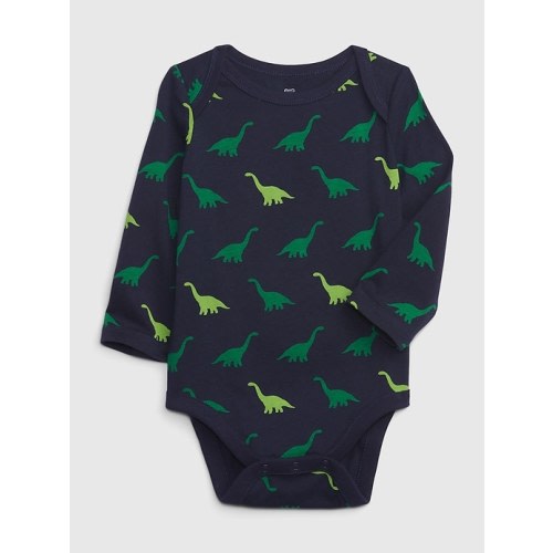 Baby 100% Organic Cotton Mix and Match Graphic Bodysuit in navy blue uniform, size: 12-18 M