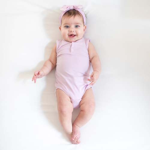 Sleeveless Bodysuit in Thistle