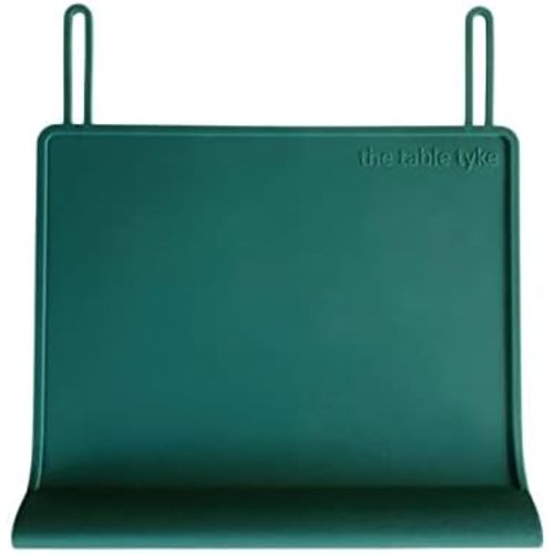 The Table Tyke Silicone Placemats for Toddlers with Patented Edge Bumper | Kids Placemats Non Slip Travel Ready | Baby Placemat BPA Free for Restaurant Dining Table | Hunter Green