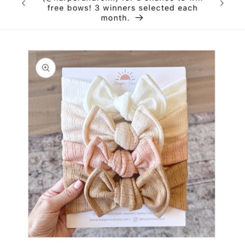 Sugar & Spice Basics (Neutral + Blush) | Pointelle Baby Bow Bundle | Harper + Remi
