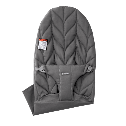 Extra Fabric Seat for Bouncer Bliss: Anthracite - Woven, Petal quilt