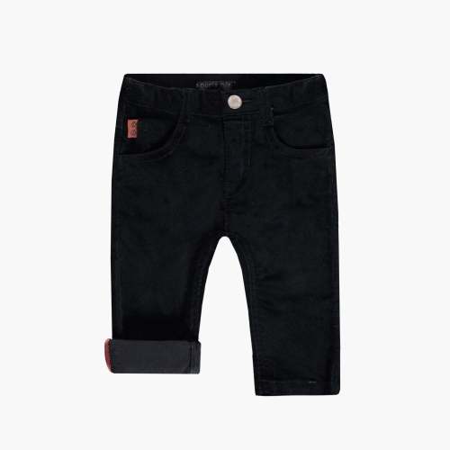 Pantalon noir de coupe régulière en velours, bébé - Souris Mini