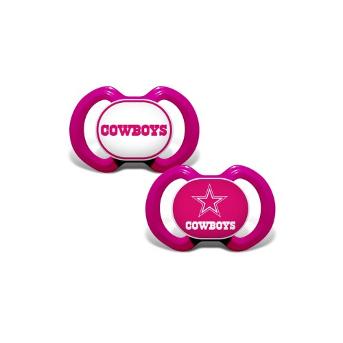 Dallas Cowboys Pink Pacifier 2-Pack, One Size
