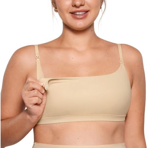INLYRIC Women's Inbarely Soft Nursing Bras Unlined Bralettes Maternity Bra for Breastfeeding Unpadded Comfy Sleep Seamless