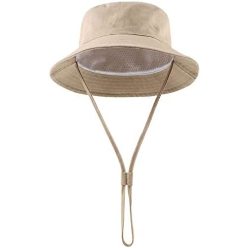 Zsedrut Dinosaur Baby Summer Hat Cotton Breathable Sun Cap with Mesh Lining Wide Brim Baby Kids Hats for Boys Girls