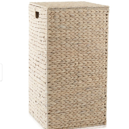 Square Laundry Hamper Basket w Lid and Liner for Clothes Water