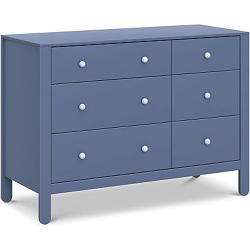 DaVinci Carter's Marisol 6-Drawer Dresser in Cove Blue/Powder Blue, GREENGUARD Gold Certified