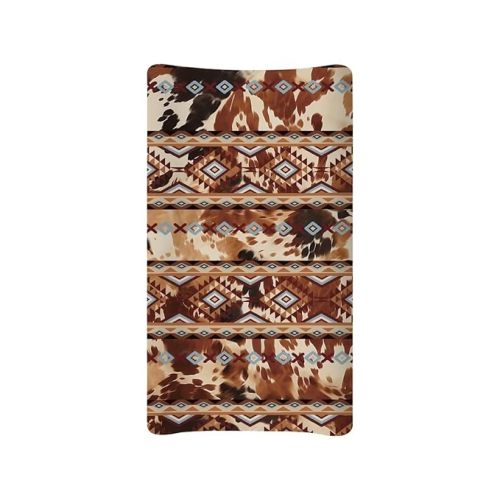 Aztec Baby Changing Pad Cover Western Boho Changing Table Cover for Girls and Boys Snug Fitted Soft Diaper Changing Mat Sheets Covers Fitted 32''x16'' Brown