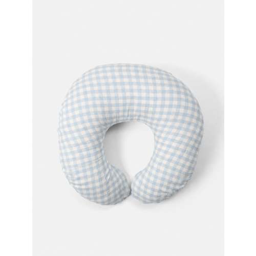 Nursing Pillow - Soft Blue Gingham