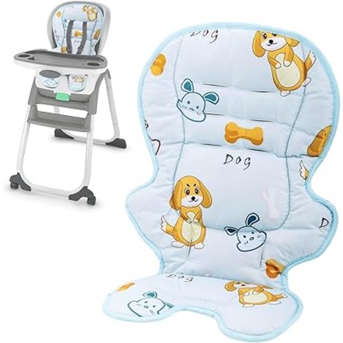 High Chair Cover Replacement Compatible with Ingenuity-Soft Cushion with Anti-Slip Pad and Protecting Water Spills