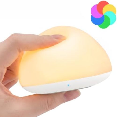 Night Light, 4 Dimmable Brightness 8 Color Changing, 1H Timer Bedside Lamp