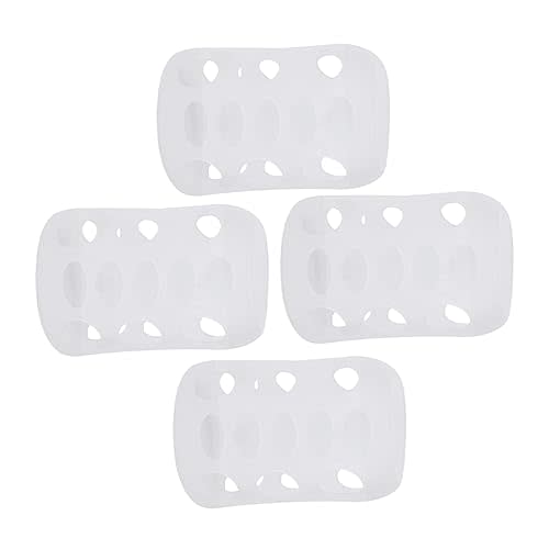 8 Pcs Milk Bottle Sleeves Pigeon Supplies Silicone Bottle Cover Feeding Glass Covers Glass Sleeves Nursery Feeding Baby White Anti-Fall