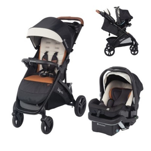 Baby Trend Tango PRO Travel System with Secure-Lift Infant Car Seat - Dash Tan: 3-Point Harness, 35 lbs Weight