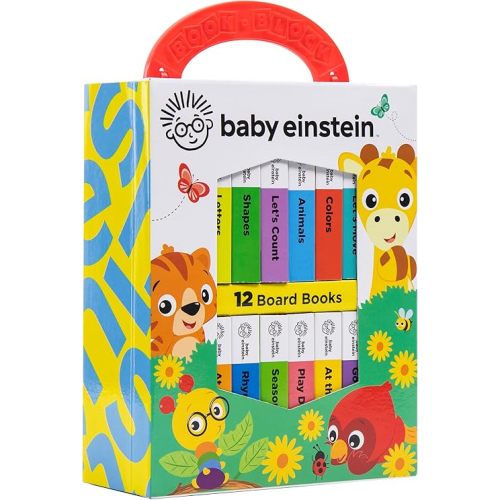 Baby Einstein - My First Library Board Book Block 12-Book Set - First Words, Alphabet, Numbers, and More! - PI Kids Board book – Picture Book, January 21, 2020