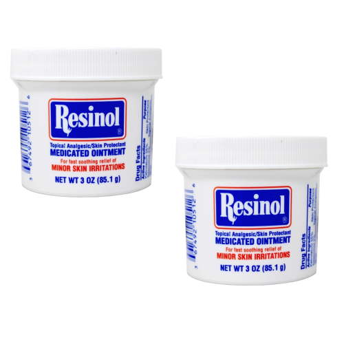 Resinol Medicated Ointment, Pain Relief and Itch Healing, 3.30 oz Pack of 2