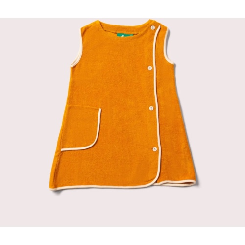 Gold Classic Pinafore Towelling Dress