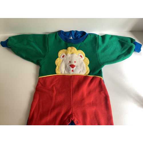 Vintage Colorblock Lion 18M Toddler Romper Onesie Outfit