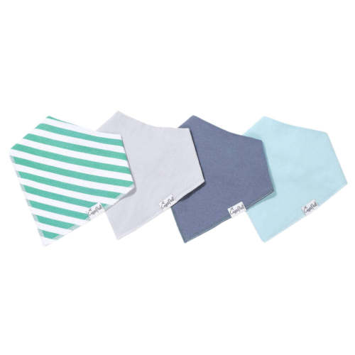 4 Pack Baby Bandana Bibs - Oxford