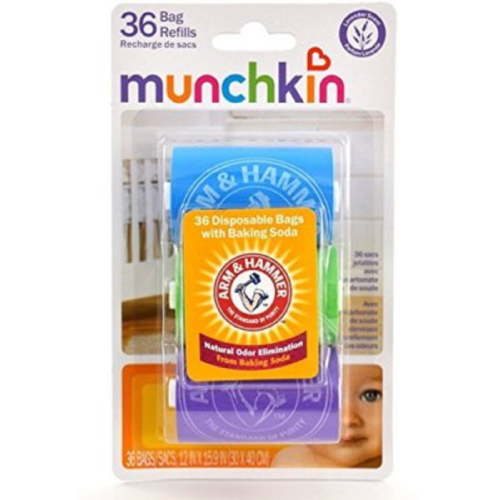 Munchkin Arm and Hammer Diaper Bag Refill, 36 Bags