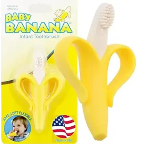 Baby Banana The Original, Banana Brush, Made in USA, Toddler Toothbrush, Family-Owned Business