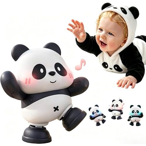 Cuddobaby Dancing Panda Musical Toy| Tummy Time 0-6M, Crawling 6-12M