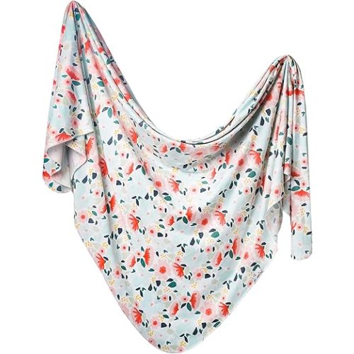 Copper Pearl Large Premium Knit Baby Swaddle Receiving Blanket Leilani