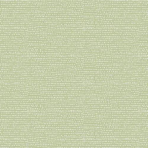 Moonscape Crib Sheet: Reed Green Cotton Fitted Sheet