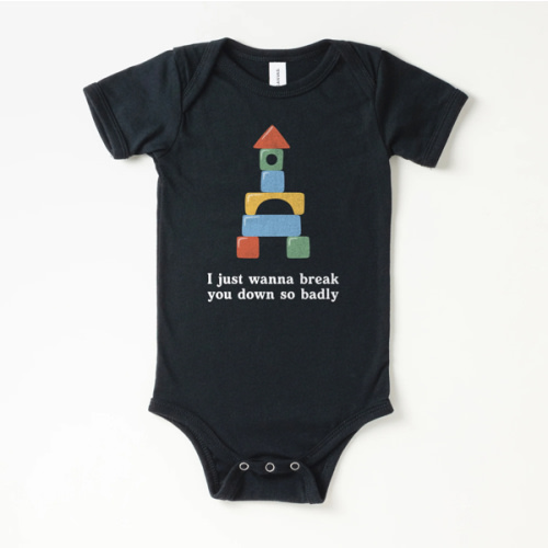 Break You Down Emo Baby Onesie | All The Small Tees