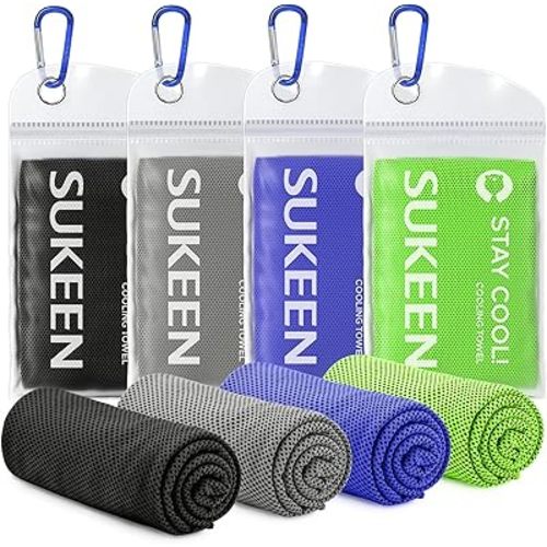 Sukeen Mini Cooling Towel(31 "x9),Kids Cooling Towel,Ice Towel,Soft Breathable Chilly Towel,Microfiber Towel for Boys and Girls Shool,Sport,Running,Camping,Fitness,Parent-Child Activities,ect.