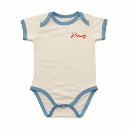 Howdy Vintage Ringer Onesie – Earthwild.com / Blue Planet Outdoors