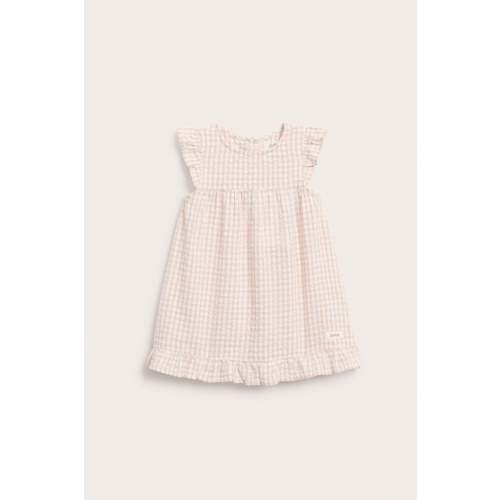 Baby pink checked dress
