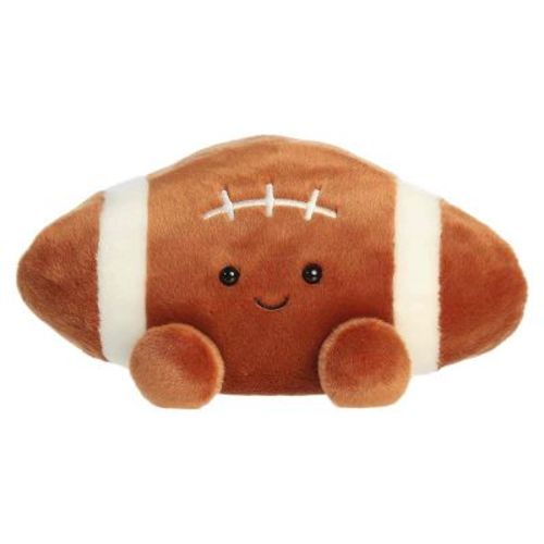 Aurora Medium Tackle Football Palm Pals Party Sized Adorable Stuffed Animal Brown 10"