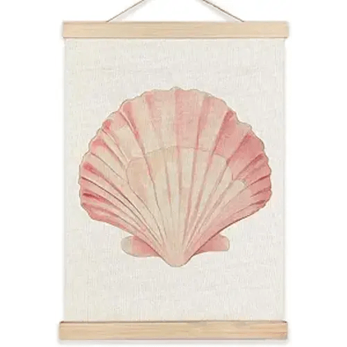 Coastal Cowgirl Granddaughter Room Decor, Pink Seashell Wall Art Poster, Coastal Wall Decor, Seashell Wall Decor, Beach Wall Decor, Preppy Beach Room Decor, Beach House Decor, 12x16 Inches