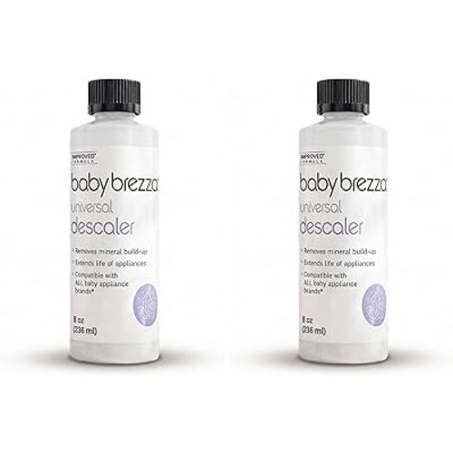 Baby Brezza Descaler 8 oz. Made in USA. Universal Descaling Solution and other appliances. Removes mineral build-up and extends your machine’s lifespan, (Pack of 2)