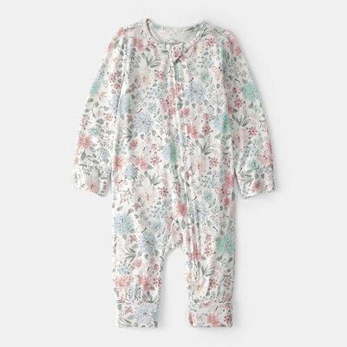 Baby Carter's Butterfly Garden 2-Way Zip PurelySoft Sleep & Play Pajama
