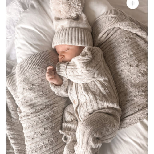 Luna + Luca Classic Cable Knit Jumpsuit - Natural