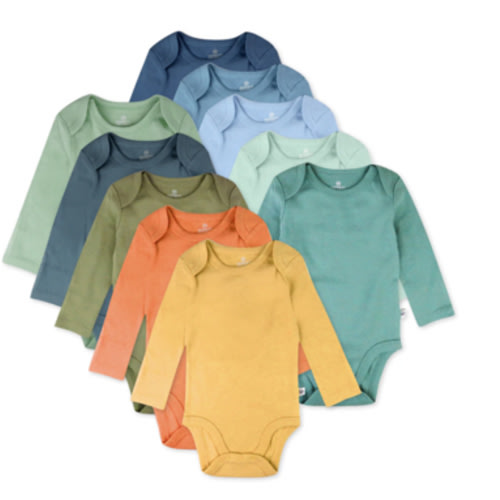 10-Pack Organic Cotton Long Sleeve Bodysuits | Honest Baby Clothing