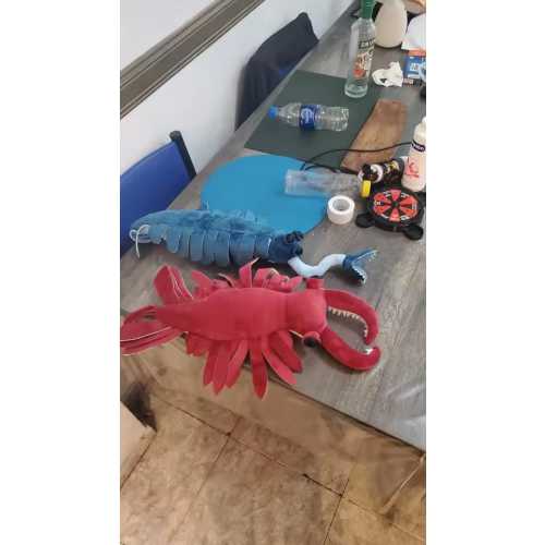 Anomalocaris Plush Toy – Realistic Prehistoric Sea Creature Stuffed Animal, Soft Marine Fossil Collectible Gift