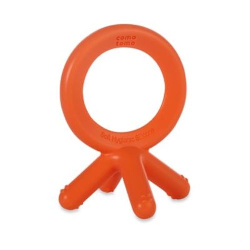 comotomo® Silicone Baby Teether in Orange - ORANGE - TEETHER