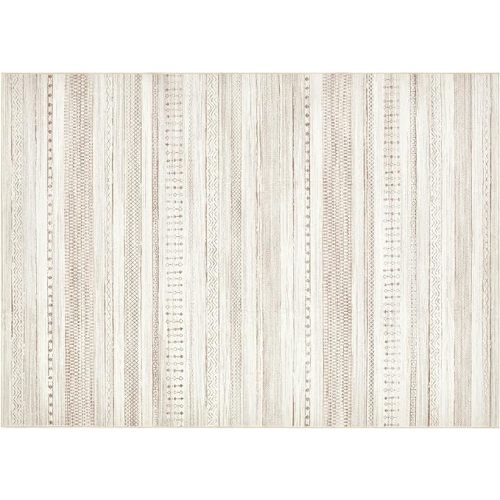 Area Rugs for Living Room: 8x10 Washable Boho Rug for Bedroom Large Neutral Bohemian Moroccan Farmhouse Geometric Dining Room Rugs Ultra Soft Floor Carpet Indoor for Home Office - Brown